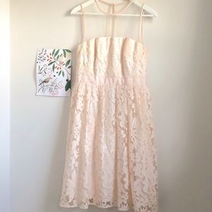 Light peach floral dress